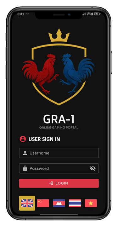 Grand Royale Arena - Login Page