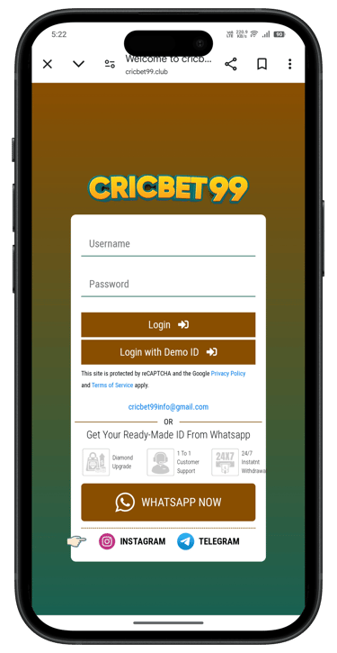 Crickbet99 contact