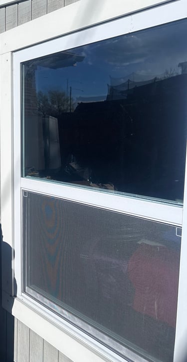 Example of 303 Customs' tinted windows on a Denver home.