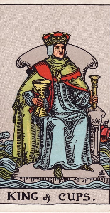 King of Cups meaning upright and reversed tarot card reading