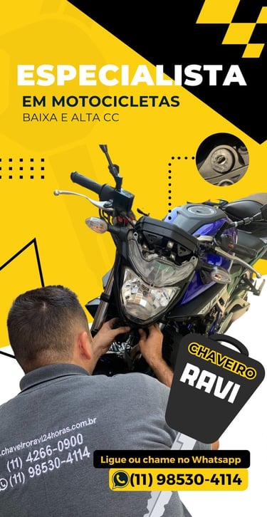 Chaveiro automotivo e motocicleta