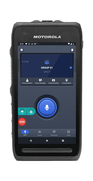 Dispositivo de mision critica Motorola LEX L11 con RadioPoC