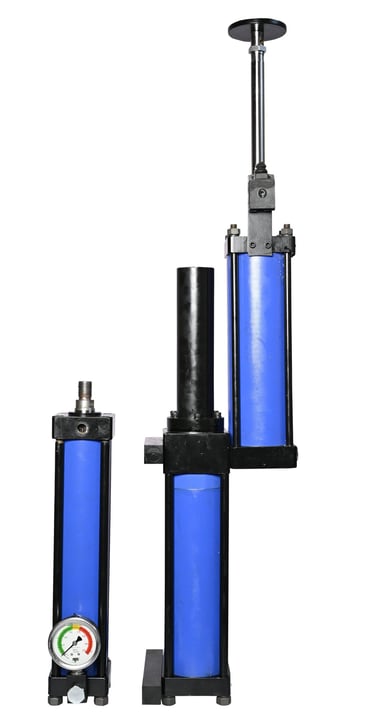hydro pneumatic cylinder, split cylinder, z shaped cylinder, built by national pneumatic systems in vasai.