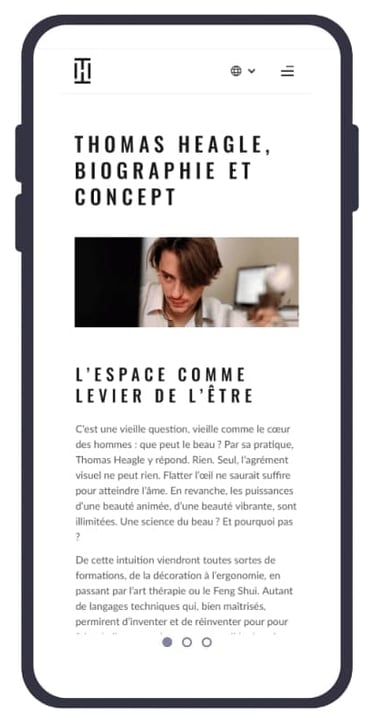 Page à propos Architecte d'interieur