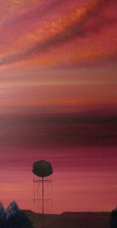 Water Tower Sunset