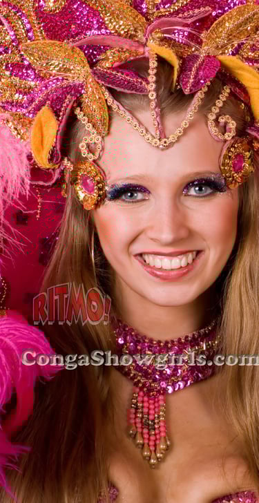 Step into a world of glitz, glamour, and Latin flair with the Conga Showgirls—a dazzling fusion