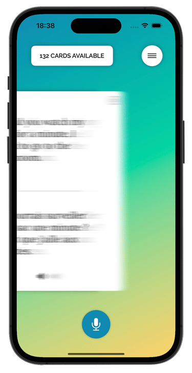 Say What App Swiping Screen