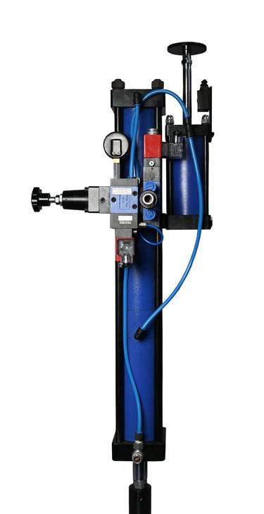 hydro pneumatic cylinder, split cylinder, z shaped cylinder, built by national pneumatic systems in vasai.
