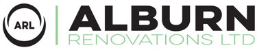 Alburn Renovations Ltd company logo with ARL circular icon in black and green.