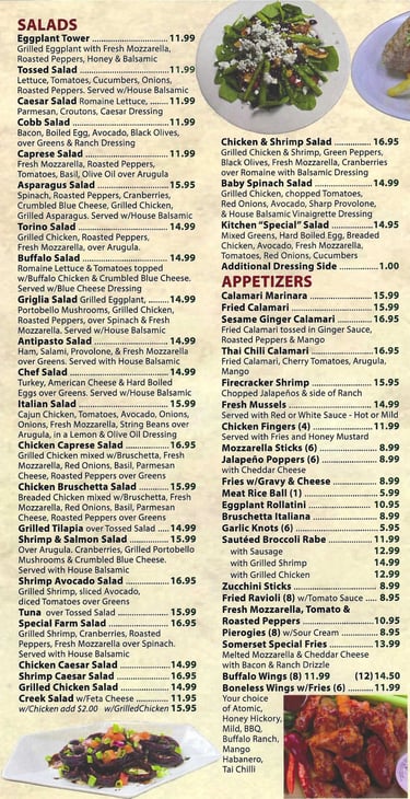 Somerset Pizza Italian food restaurant BYOB