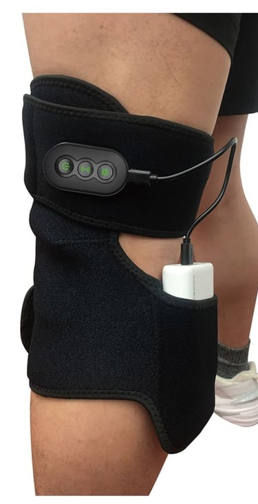 Genesys for the Knee showing battery connected to the function buttons
