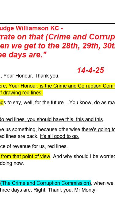 Adrian Schrinner Crime and Corruption allegations