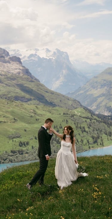 Scenic wedding
