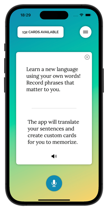 Well Said App Welcome Screen