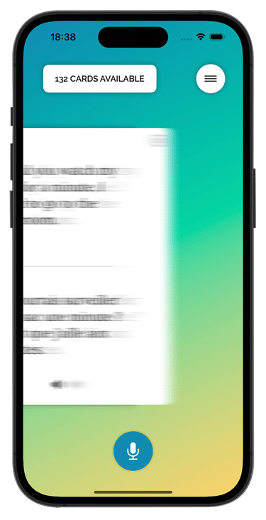 Say What App Swiping Screen