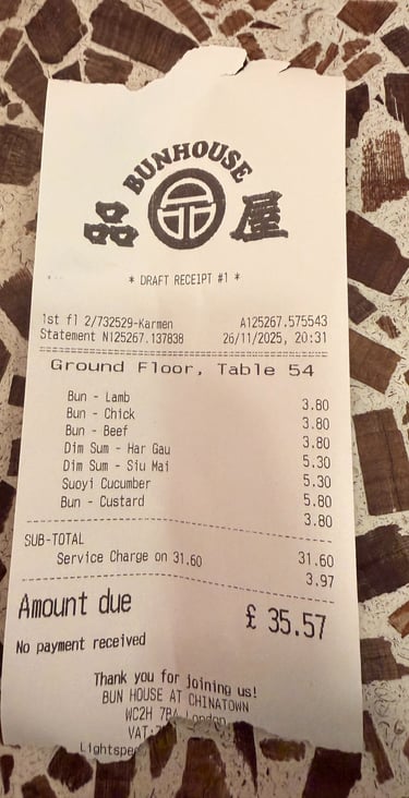 BUN HOUSE Chinatown, London, 2025