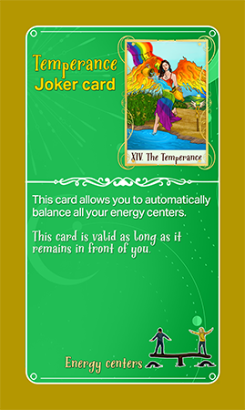 Eden the game of life Temperance joker card