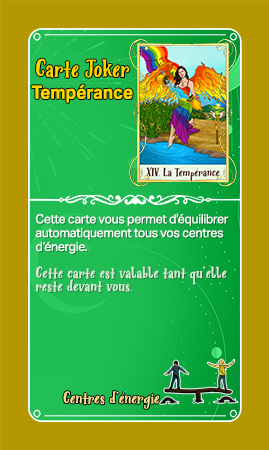 Eden le jeu de la vie carte joker la temperance