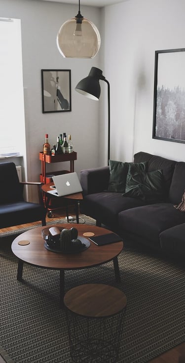 Bright living room with modern inventory