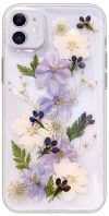 a cell phone case with flowers on it