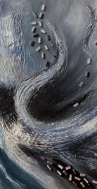 Echoes - Acrylic & Mix Media