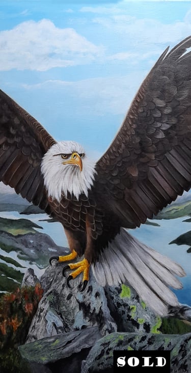 KIng Of The Skies - Acrylic on canvas - SOLD