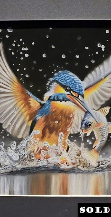 Kingfisher - Soft Pastel - SOLD