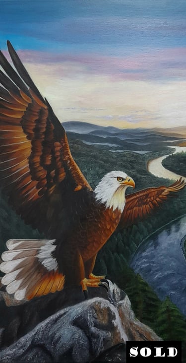Wings Of Fire - Acrylic on canvas - SOLD