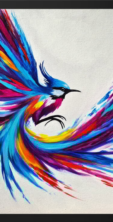 Wings Of Infinity I - Acrylic & Mixed Media