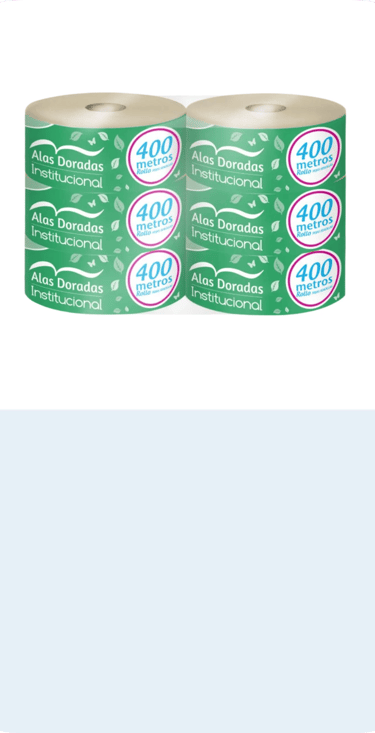 Papel higiénico natural una hoja 400mts.