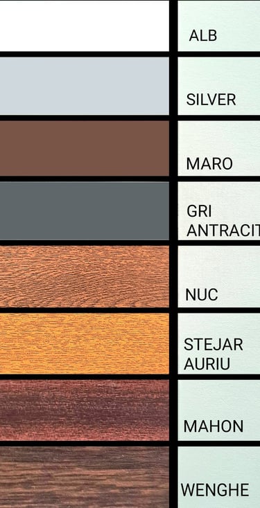 Paletar culori rulouri exterioare
