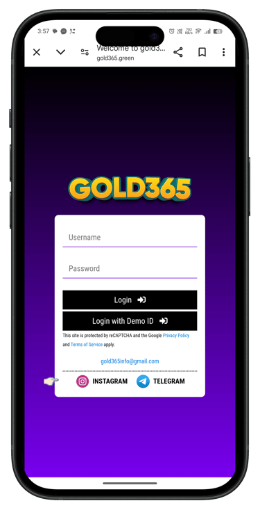 Gold365 registration