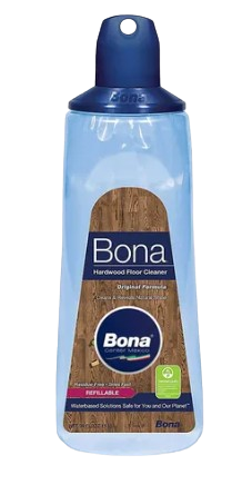 a bottle of bona bona wood floor cleaner