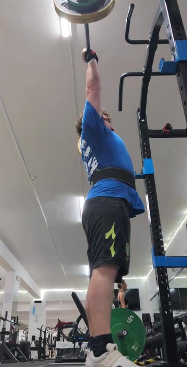 client overhead press