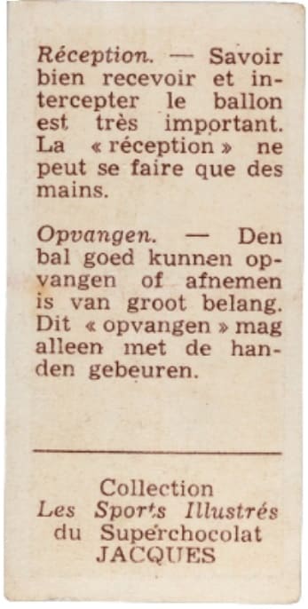 1930s Jacques Chocolat Les Sports Illustres Type 1 Basketball #13 Opvangen