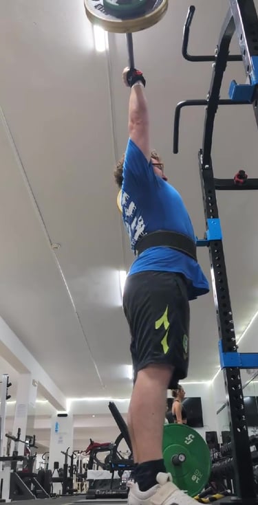 client overhead press