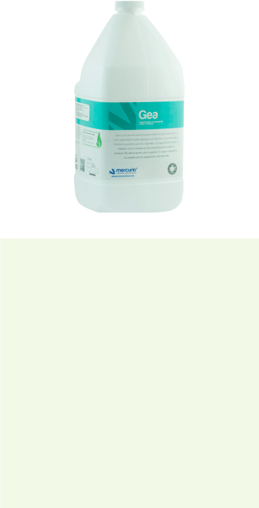 gea desinfectante de frutas y verduras