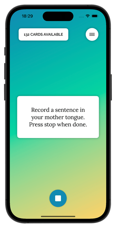 Say What App Recording Screen