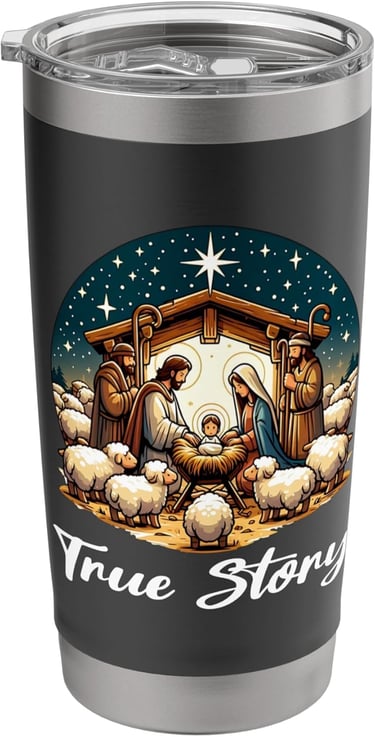 Nativity themed travel mug