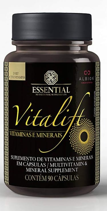 Vitalift Essential Nutrition: vitaminas metiladas e minerais quelatos. Vida Performance.