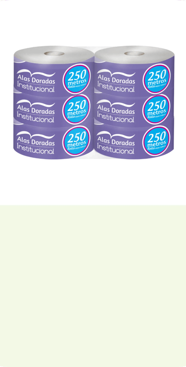Papel higiénico doble hoja 250mts.