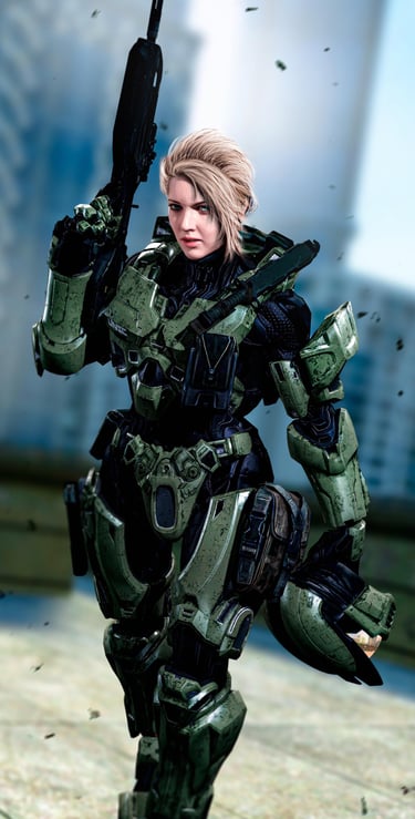halo video game soldier warrior
