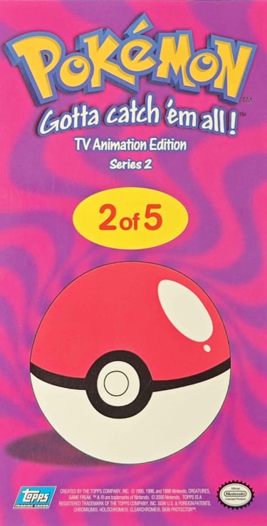 Tin Topper 2 of 5 Topps Pokémon series 2 US back