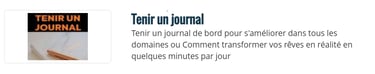 tenir un journal