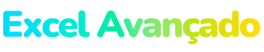 Curso de Excel Avançado: Imagem degradê azul c/ verde c/ título Excel Avançado