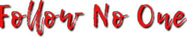 follow no one logo