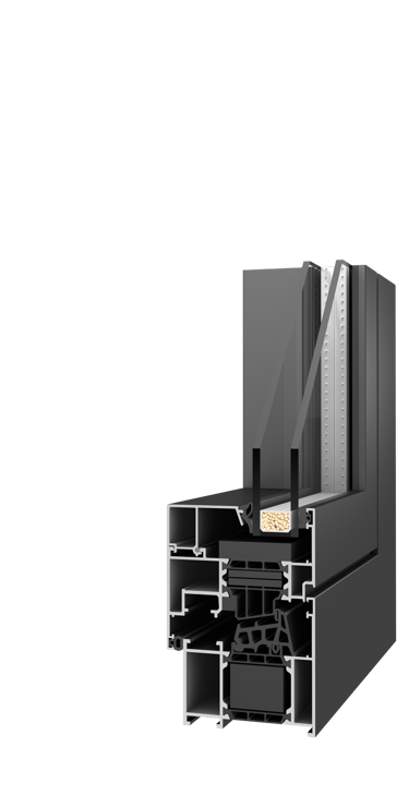 aliuminio profilio langas