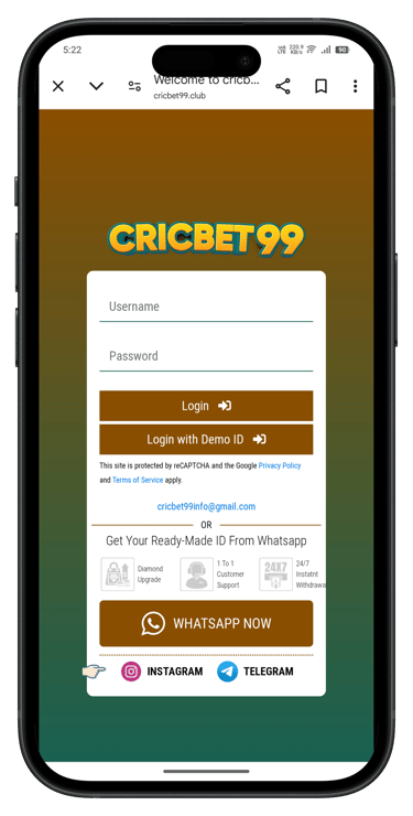Cricbet99 Gaming ID