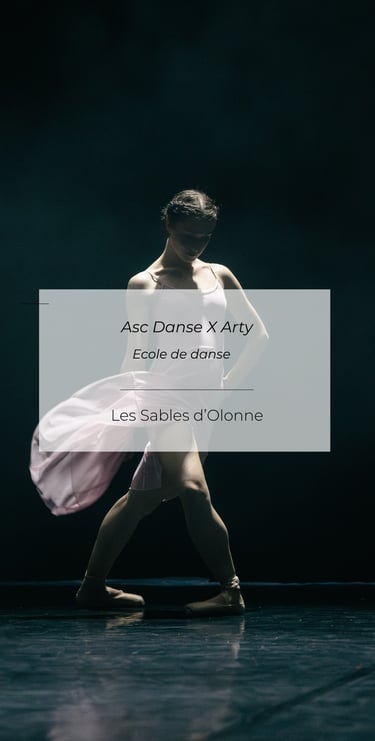 Danse contemporaine en France, photo artistique en lumière contrastée