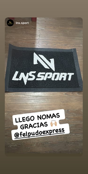 Felpudo personalizado con logo felpudo express 16